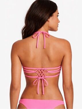 Xhilaration Bandeau Bikini Top Coral